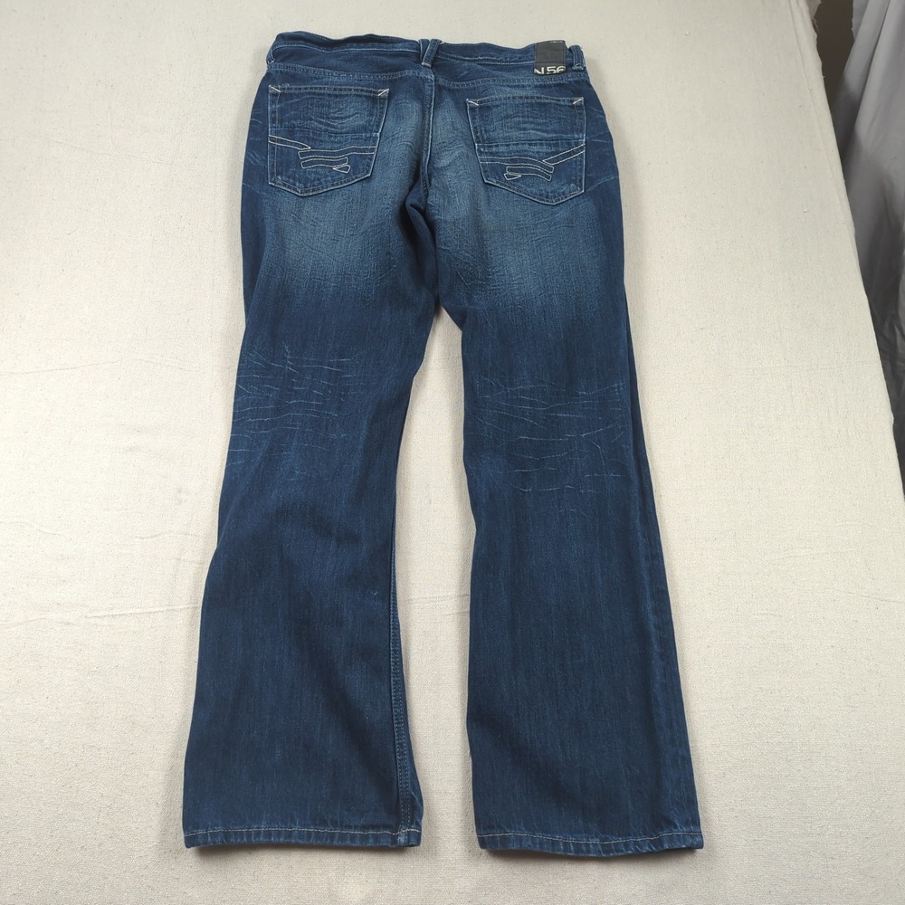 Helix Jeans Mens 34x32 Blue Slim Boot Cut Western Cowboy Faded - Picture 11 of 14